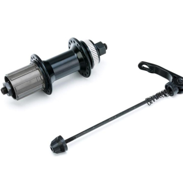 Piasta tyl alum. GL-B57R-DS-QR czarna bez logo, 3/8*14G, 32 otworów, 135*145