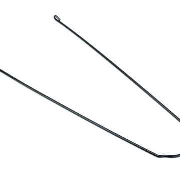 Czarny wspornik blotnika EUROFENDER SNELLO 58 350 mm,sruba M5X12,nak. M5,klip