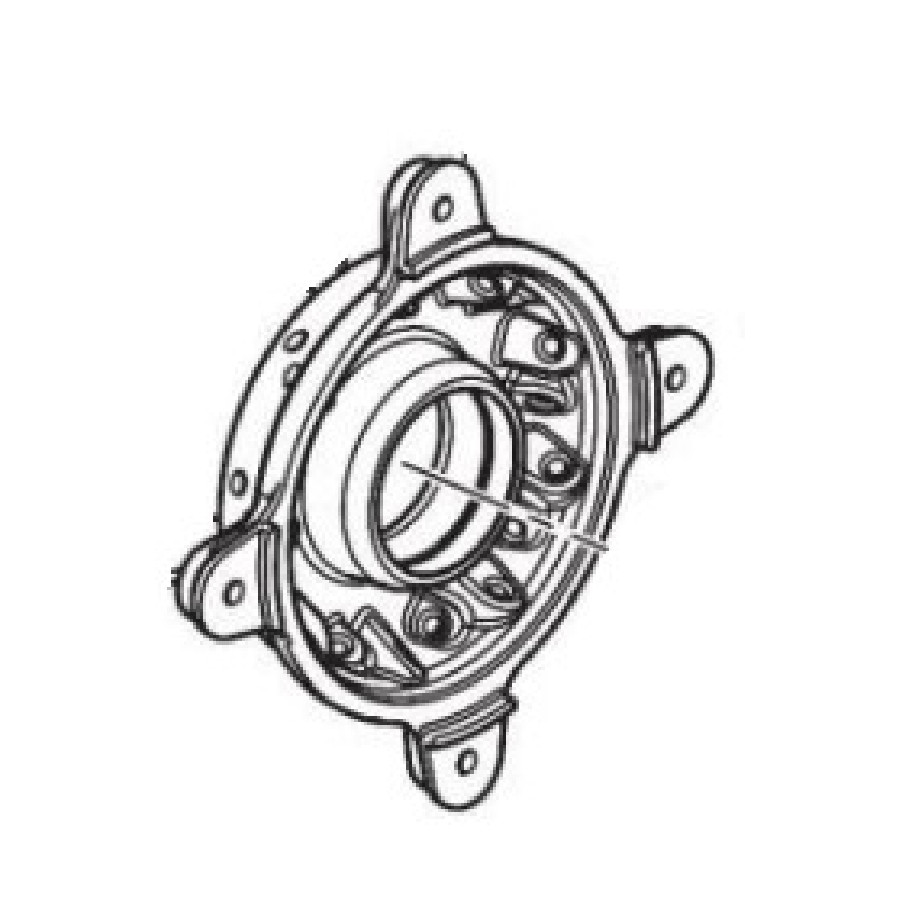FRONT WHEEL HUB – Przednia piasta koła (aluminium ZL101A, anodowana) SWM FA00P01788