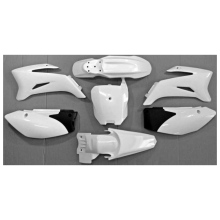 Plastiki komplet białe pitbike TTR MRF