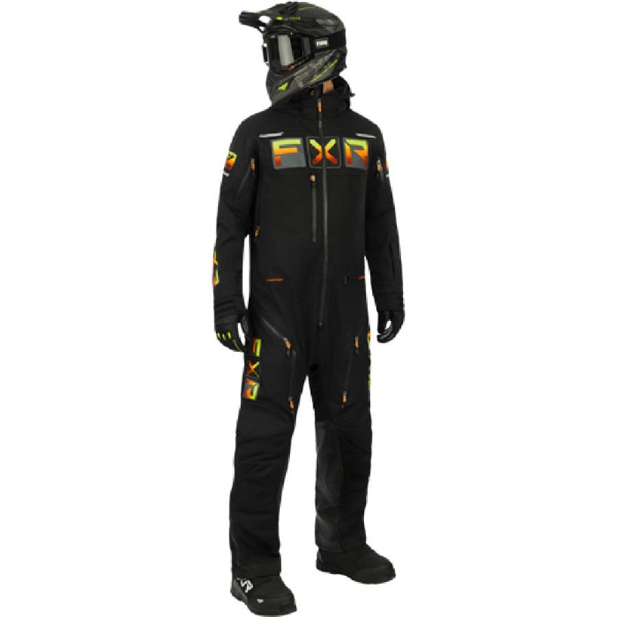 Kombinezon zimowy jednoczęściowy Maverick Lite Black/Inferno FXR Rozmiar M