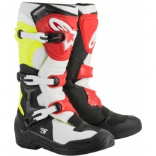 Buty cross ALPINESTARS Tech 3 Czerwony/Niebieski/Żółty fluo 42