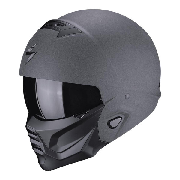 Kask Szczękowy Scorpion Exo Exo-Combat II Solid Matt Graphite Ciemnoszary 2XL