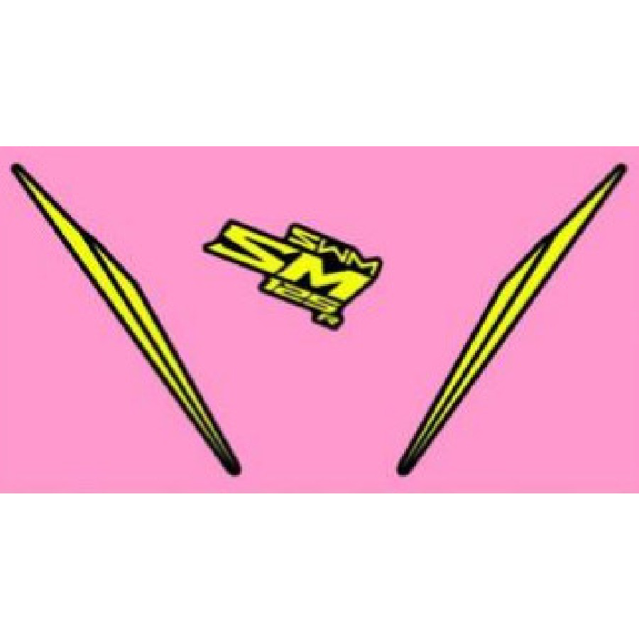 NAKLEJKA OSŁONY PRZEDNIEJ LAMPY / HEADLAMP FAIRING STICKER – STICKERS – YELLOW – 74120406