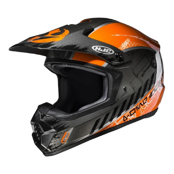 Kask Cross HJC CS-MX II Rebel X-Wing Star Wars Srebrny/Pomarańczowy Rozmiar L