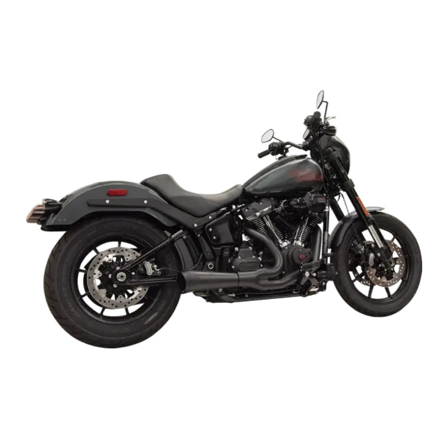 UKŁAD WYDECHOWY – TŁUMIK BASSANI XHAUST 2-1 SHORT RIPPER HARLEY-DAVIDSON SOFTAIL 2018-UP BLACK