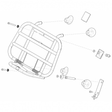 Complete front luggage carrier kit-1B005438