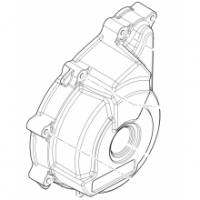 Front cover, left crankcase assy 