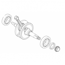 CRANKSHAFT WAŁ KORBOWY SWM 125