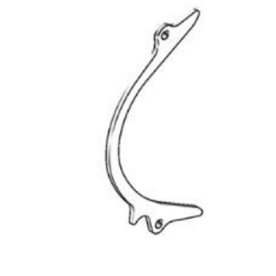 BRACKET – DRIVE CHAIN WHEEL GUIDE  Wspornik prowadnicy koła łańcucha napędowego SWM 73131883