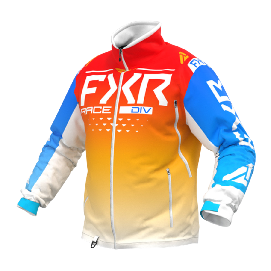Kurtka zimowa FXR Cold Cross RR Niebieski/Biały/Pomarańczowy L