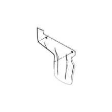 Front water shield rubber-rear fender