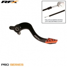 Pedał hamulca tylnego RFX KTM/Husq 125-450 -15 99 Czarny/Pomarańczowy