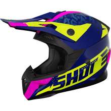 Kask Cross SHOT RACING Pulse Kid Airfit Gloss Niebieski/Różowy/Żółty fluo YL