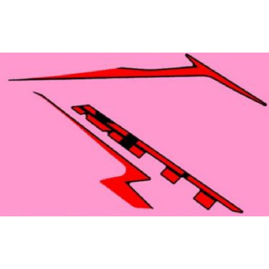 NAKLEJKA LEWEJ GÓRNEJ OSŁONY ZBIORNIKA / FUEL TANK UPPER COVER STICKER LH – 74160676