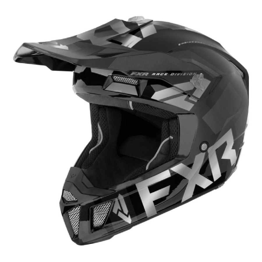 Kask Cross FXR Clutch Evo LE Czarny/Srebrny XS