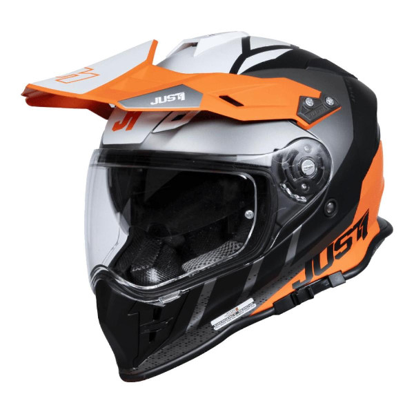 Kask Cross JUST1 J34 Pro Tour Czarny/Pomarańczowy Rozmiar S