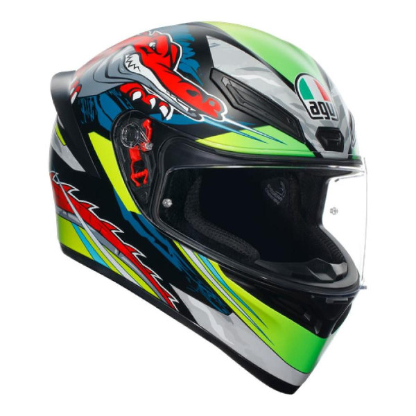 Kask Integralny AGV AGV K1 S Dundee Matt Limonkowy/Czerwony XL