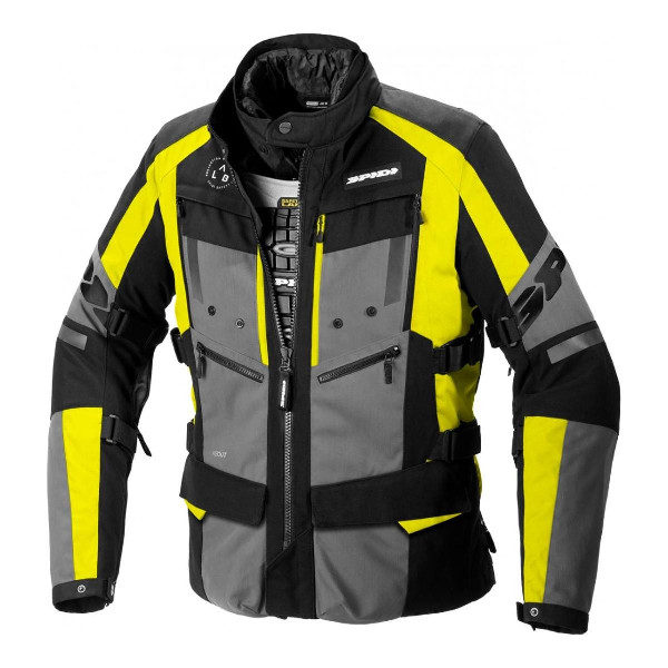 Kurtka tekstylna SPIDI 4 Season Evo Czarny/Szary/Żółty fluo XL