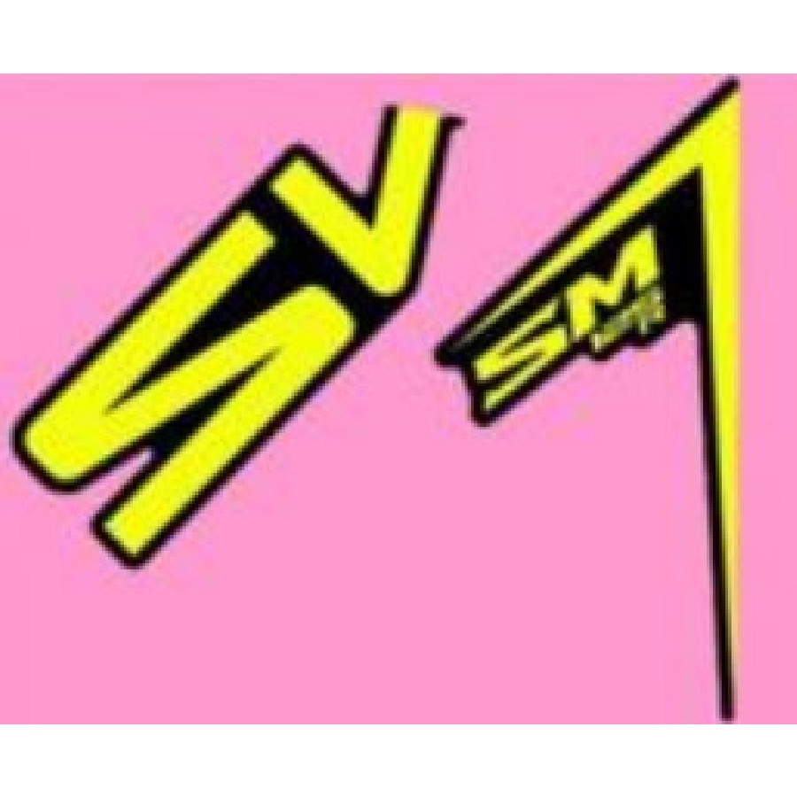 NAKLEJKA PRAWEGO DOLNEGO ELEMENTU OZDOBOJNEGO ZBIORNIKA / LOWER DECORATIVE BLOCK STICKER RH, FUEL TANK – STICKERS – YELLOW – 74150399