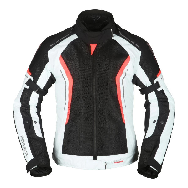 Kurtka tekstylna MODEKA Khao Air Lady Czarny/Popielaty/Czerwony 42