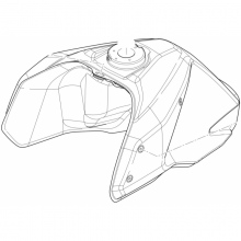 FUEL TANK SUPERDUAL X BLACK