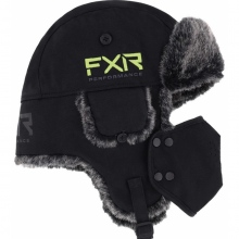 Czapka zimowa FXR Trapper Czarny/Hi Vis S/M