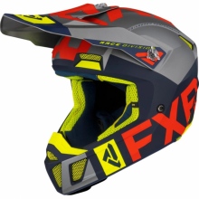Kask Cross FXR Clutch Evo Nuke Granatowy/Szary/Hi Vis L