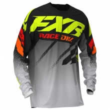 Koszulka FXR Clutch MX Yth Czarny/Szary/Czerwony/Żóły fluo YS