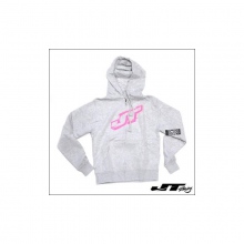 JT RACING USA BLUZA Z KAPTUREM PULLOVER WOMAN SKETCHED OUT GREY ROZMIAR - L