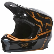 Kask Cross FOX V2 Merz Czarny/Złoty Rozmiar L