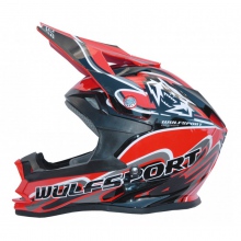 Kask Dziecięcy WULFSPORT K2 CROSS QUAD ENDURO rozmiar L