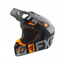 Kask Cross FXR Clutch Evo Czarny/Szary/Pomarańczowy L
