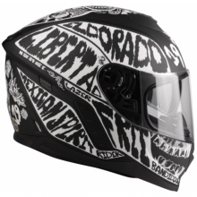 Kask Integralny LAZER Rafale Mexicana Czarny/Fluo Rozmiar M