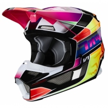 Kask Cross FOX V1 Yorr Junior Niebieski/Czerwony Rozmiar YS