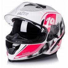 Kask Integralny LAZER Rafale SR Evo Z-Line Pixel Biały/Czarny/Czerwony Rozmiar M
