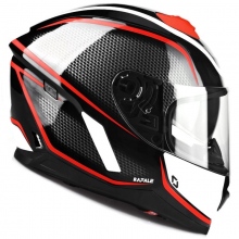 Kask Motocyklowy LAZER RAFALE Rocket czarny-czerwony-ciemny szary-biały-metaliczny rozm. L