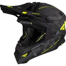 Kask Cross FXR Helium Carbon Węgiel/Hi Vis XL