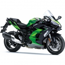 KAWASAKI NINJA H2 SX SE 2022 Emerald Blazed Green / Metallic Diablo Black / Metallic Graphite Gray