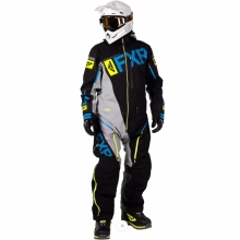 Kombinezon zimowy jednoczęściowy FXR Ranger Instict Lite Pro Niebieski/Szary/Żółty fluo M