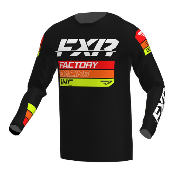 Bluza FXR Clutch MX Czarny/Pomarańczowy/Hi Vis 3XL