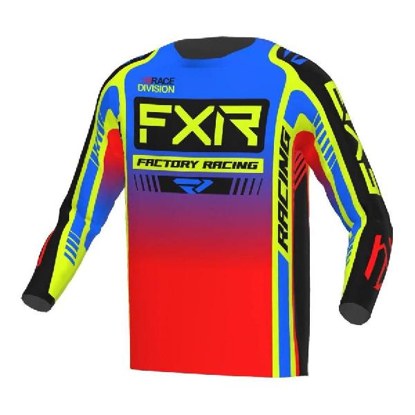 Bluza FXR Clutch Pro MX Yth Niebieski/Hi Vis/Czerwony YL