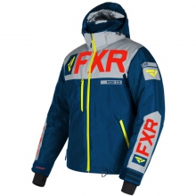 Kurtka zimowa FXR Helium X Żółty fluo/Szary/Czerwony/Granatowy L