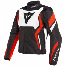 Kurtka tekstylna Dainese Edge Czarny/Biały/Czerwony fluo 48