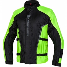 Kurtka przeciwdeszczowa REBELHORN Patrol Żółty fluo/Czarny Rozmiar 3XL