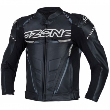 Kurtka skórzana OZONE RS600 Czarny/Biały 56