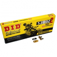 ŁAŃCUCH MOTOCYKLOWY DID DZ2 520 DŁUGOŚĆ 118 OGNIW DID520DZ2 G&B-118