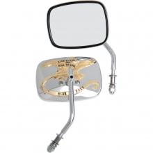 LUSTEKA PARA DRAG SPECIALTIES MIRROR LIVE-TO-RIDE GOLD