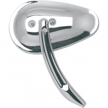 LUSTEKO DRAG SPECIALTIES MIRROR TEAR DROP LEFT-LEWE CHROME