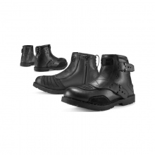 MĘSKIE KRÓTKIE SKÓRZANE BUTY MOTOCYKLOWE ICON 1000 EL BAJO ROZMIAR : 43,5